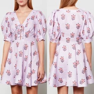 RHODE Zoya Linen Mini Dress